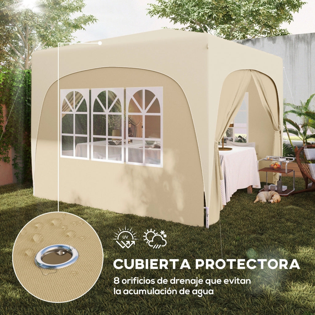 Cenador Plegable 3x3 m ¨C zephmum ¨C Grigio