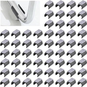 Set di 60 pezzi di cuscinetti per sedute - 25 mm - Protezioni per gambe di seduta in plastica - Pads Vilten - Sedute a U - Protezioni per gambe di seduta - Antiscivolo - Protezioni per gambe di seduta nere