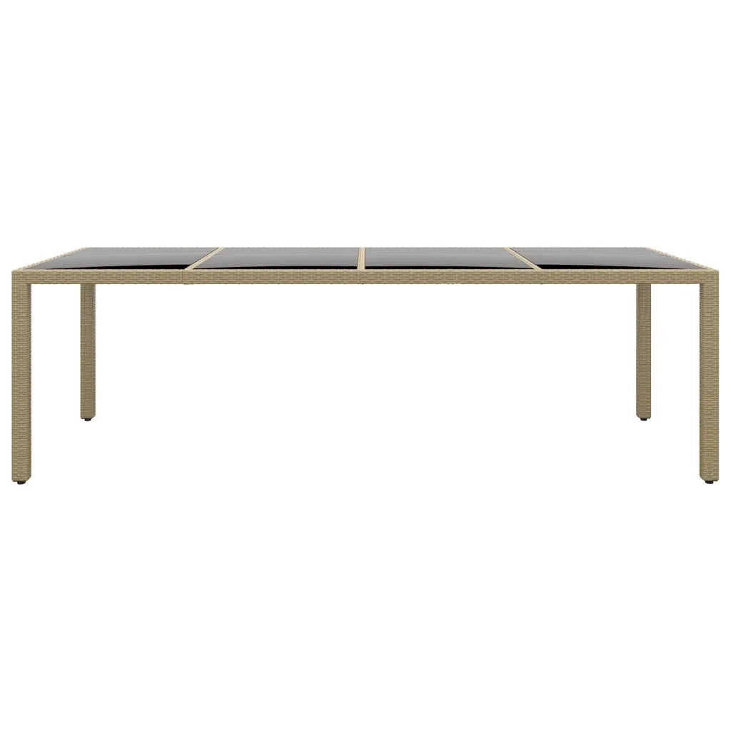 Set da Pranzo per Giardino 11 pz in Polyrattan Beige cod mxl 41771
