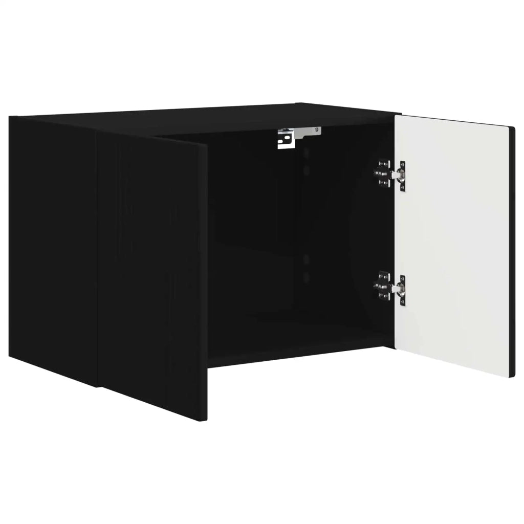 Mobile TV da parete Nero 59,5 x 31 x 40 cm Legno multistrato 892331