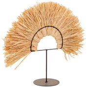 Figura decorativa in fibra naturale marrone 40x02x34,5h