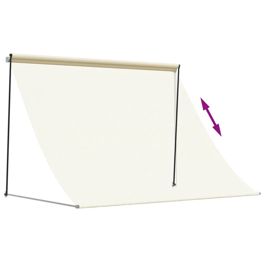Tenda da Sole | Tenda parasole Retrattile Crema 200x150 cm in Tessuto e Acciaio