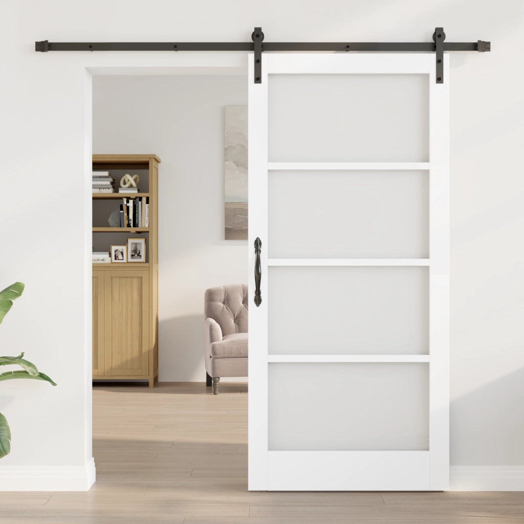 Porta Scorrevole  con Kit di Ferramenta 'ORKDAL'Bianca 93x202 cm