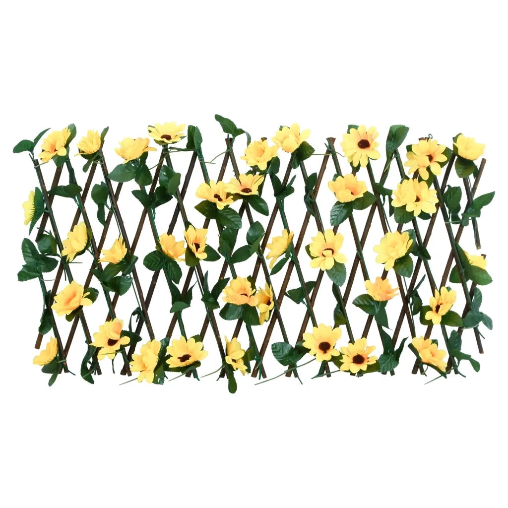 Traliccio Edera Artificiale Espandibile 5 pz Giallo 180x20 cm CFW3072083