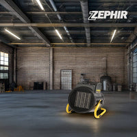 Zephir zml30p termoventilatore industriale portatile 3000 w 2 livelli di potenza