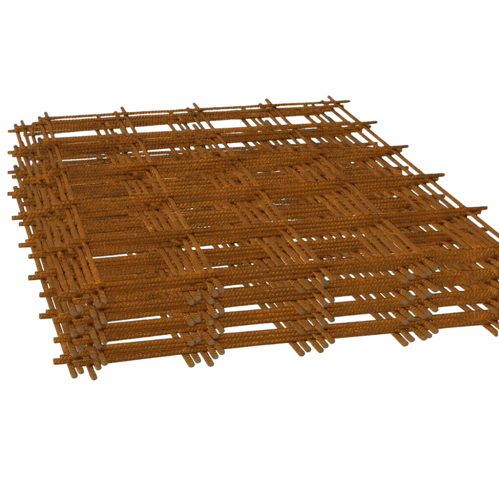 Set rete elettrosaldata ferro grezzo Ø 8 mm maglia 20 x 20 cm fogli 1,5 x 1 m *** pezzi 20 fogli, confezione 1