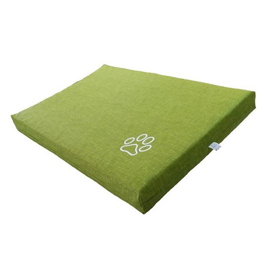 Materassino sfoderabile per animali verde lunghezza 80 cm
