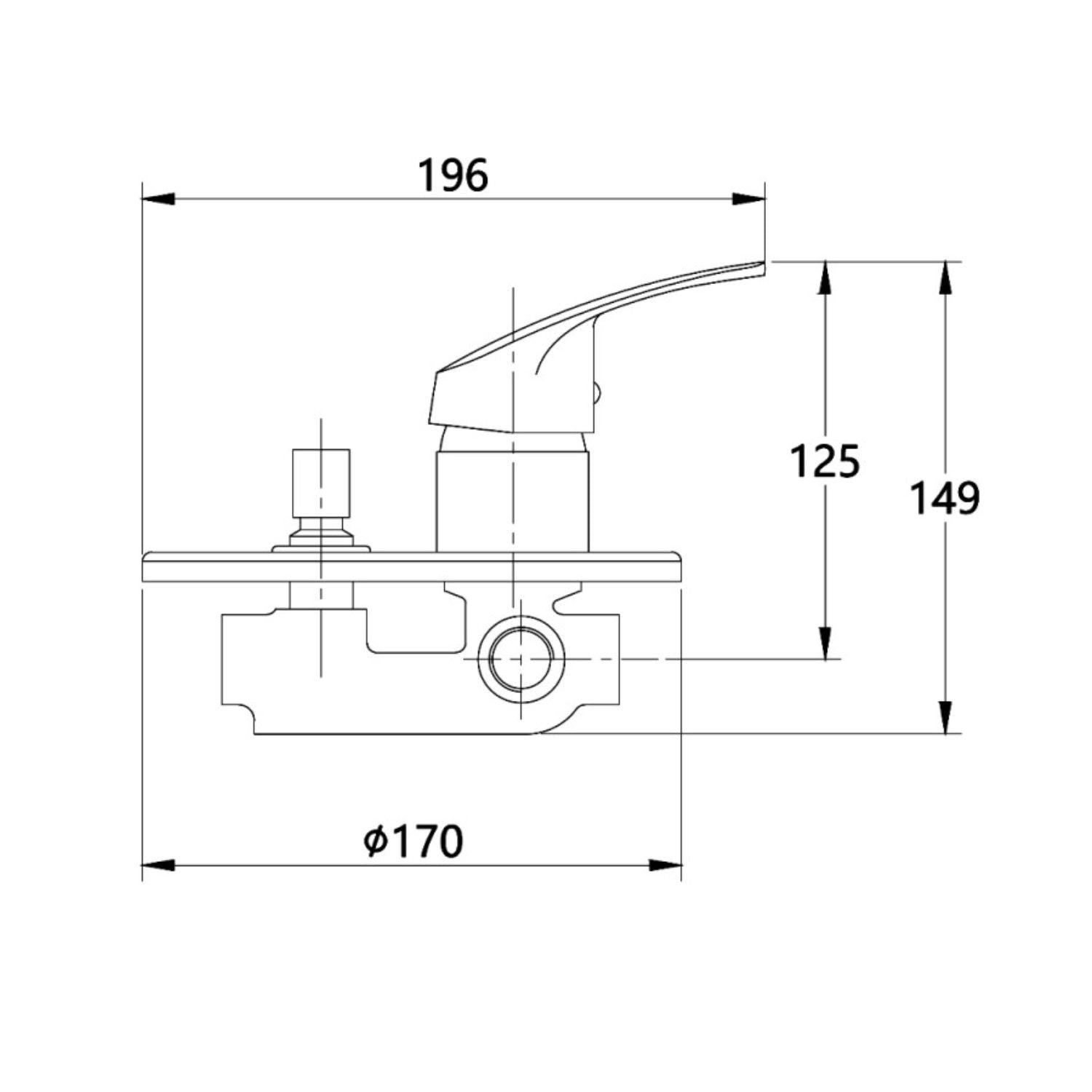 Miscelatore doccia parete europa incasso con deviatore ottone colore cromato *** confezione 1