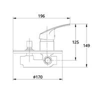Miscelatore doccia parete europa incasso con deviatore ottone colore cromato *** confezione 1
