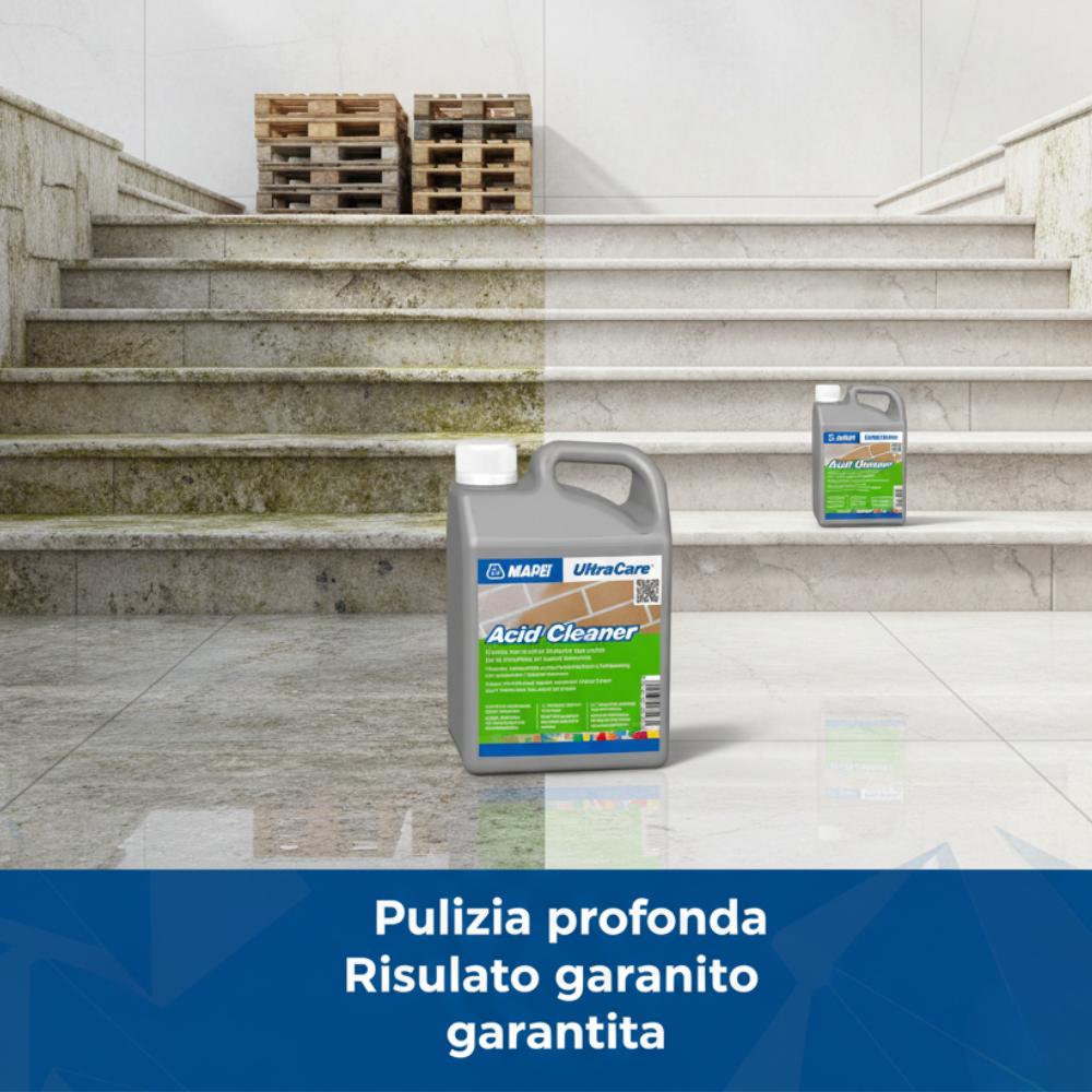 Pulitore liquido concentrato acid cleaner per residui cementizi tanica 1 litro *** pezzi 6 pz, confezione 1