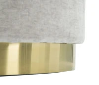 Puff Goldy Ovale Piccolo Grigio Cm 52X35X35