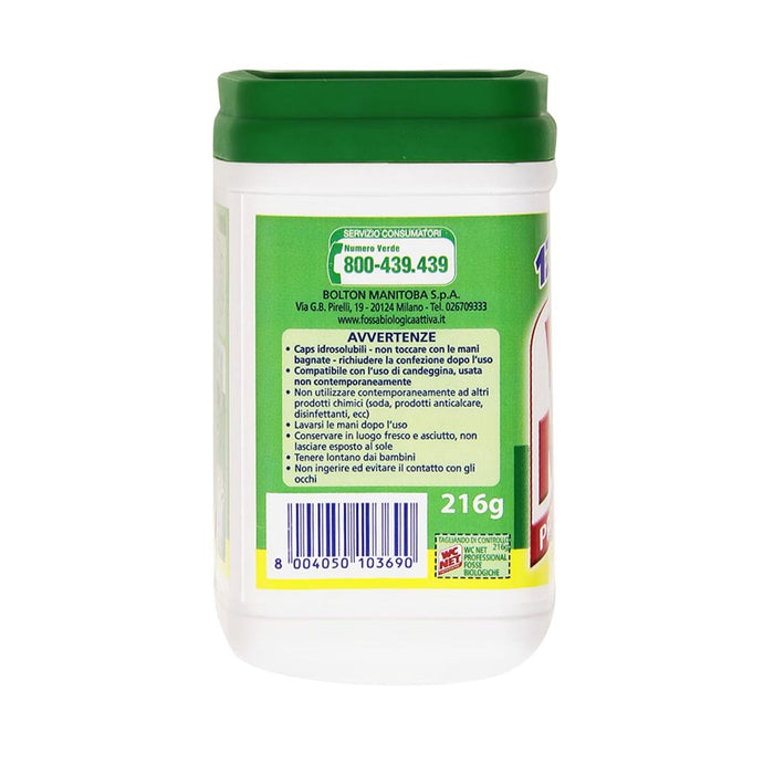 Wc net fosse biologiche professionale 3 confezioni da 12 capsule 216 gr