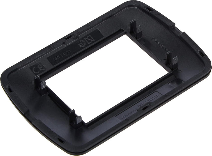 Placca living light international 3 posti tecnopolimero l4803 con supporto l4703 *** colore acciaio scuro, confezione 1