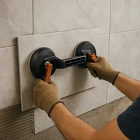 Ventosa doppia patta piastrelle materiali superfici liscie strutturate biventosa