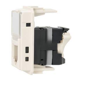 Bticino living now connettore rj45 categoria 5e utp 1 modulo toolless *** colore bianco, confezione 1