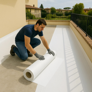 Guaina autoadesiva polimerica ardesiata bianca 4 kg/m² casasciutta rotolo 1 x 10 m