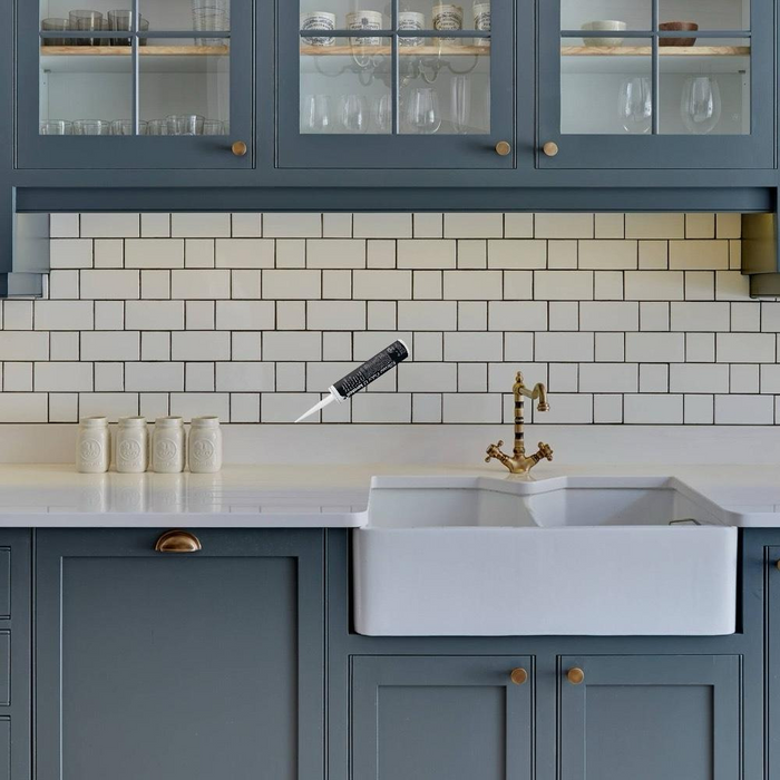 Silicone sigillante decorativo piastrelle mosaici giunture fughe colorato 310 ml *** colore- n 01, confezione 1