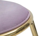 Sgabello Glam Emily Rosa Cm Ø 45X45 (Misura Gambe Cm 45)