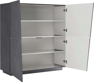 Mobile Madia VEGA L 120 x H 126 x P 43 cm grigio ardesia