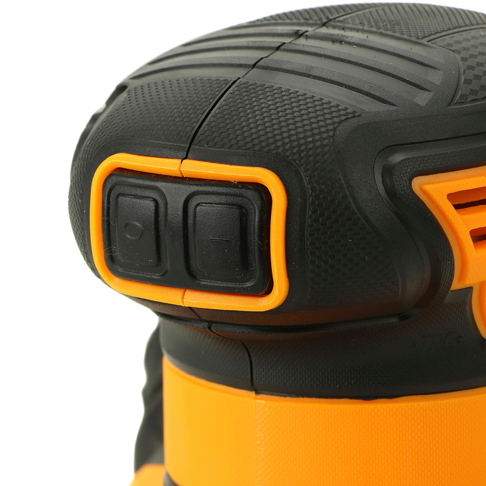 Levigatrice rotorbitale batteria al litio 20v nuda 5 fogli carta abrasiva