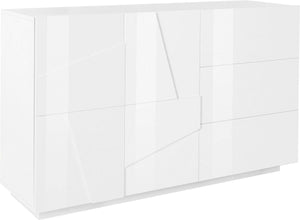 Mobile PING L 142.9 x H 86 x P 44.2 cm colore bianco lucido