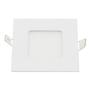 Pannello led incasso 7.5cm 3watt slim quadro soffitto alimentatore incluso temperatura 6000k