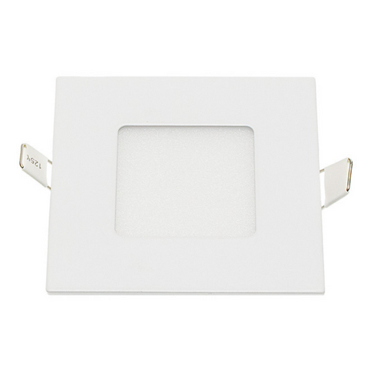 Pannello led incasso 7.5cm 3watt slim quadro soffitto alimentatore incluso temperatura 6000k