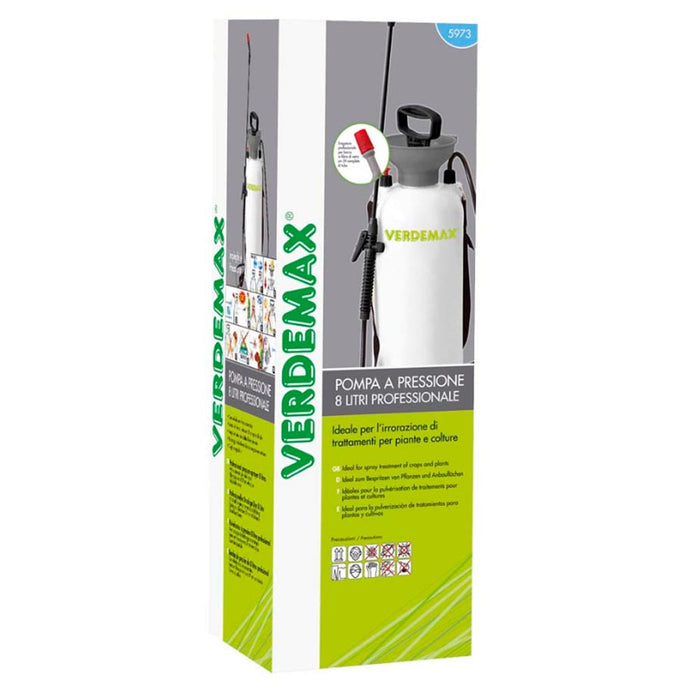 Verdemax pompa a pressione confezione da 6 pompe con serbatoio da 8 litri