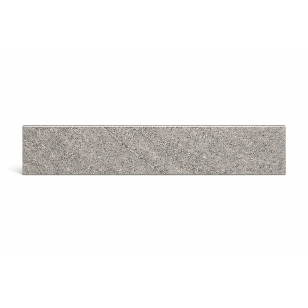 Battiscopa gres porcellanato 120x6 cm london grey s.agostino rettificato effetto pietra r11 opaco