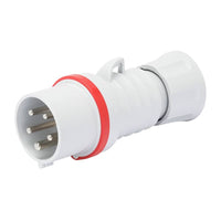 Spina mobile dritta hp ip44 ip54 32a 380 415v rossa