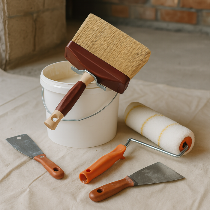 Plafone setola bionda a mazzetti finiture precise muri grandi superfici 50x150mm