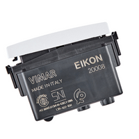 Vimar pulsante 1p no 10a illuminabile con tasto sostituibile serie eikon *** colore bianco, confezione 1