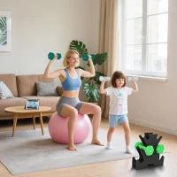 Kit Pesi Esagonali da 18 kg Totali con Supporto Incluso, in Acciaio, Metallo e Plastica, Multicolore