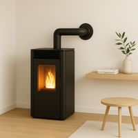 Rosone finitura arredo alluminio canale fumo stufa pellet abbellimento parete *** misura Ø 80 mm, confezione 1