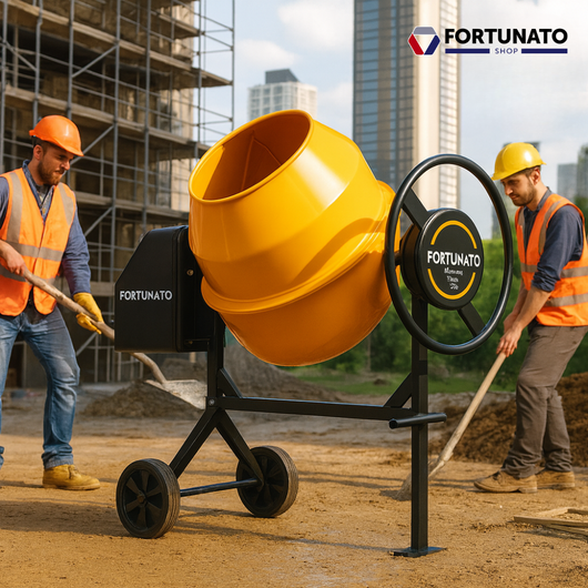 Betoniera elettrica vasca acciaio resistente 180 litri 800 w 28 rpm