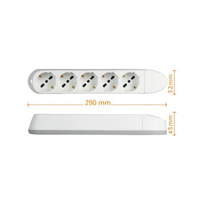 Bticino multipresa poker 3682d bianca 5 prese universali 10 16a