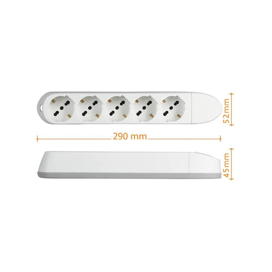 Bticino multipresa poker 3682d bianca 5 prese universali 10 16a