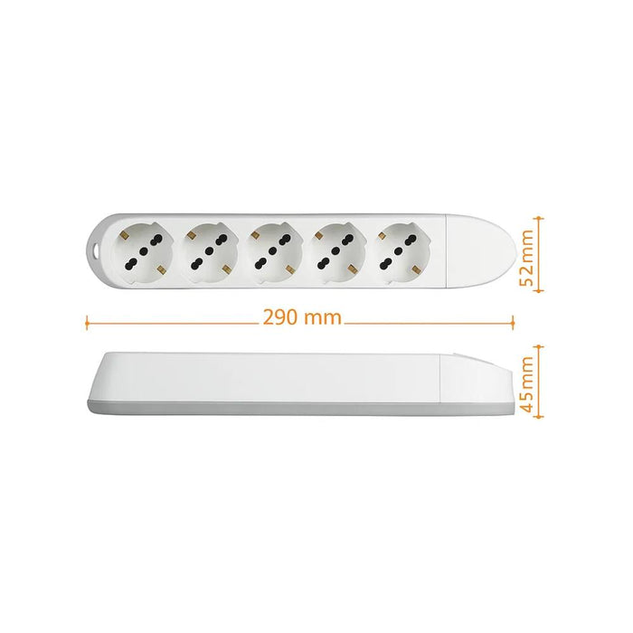 Bticino multipresa poker 3682d bianca 5 prese universali 10 16a