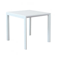 Tavolo In Alluminio Rosario 80X80 Cm Bianco