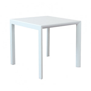 Tavolo In Alluminio Rosario 80X80 Cm Bianco