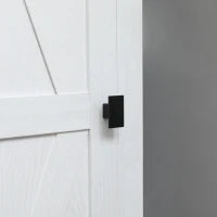 Armadio da Archiviazione per Cucina, Mobiletto Alto per Bagno, Stile Classico con 3 Ripiani Regolabili, Altezza 120 cm, in Legno, Bianco