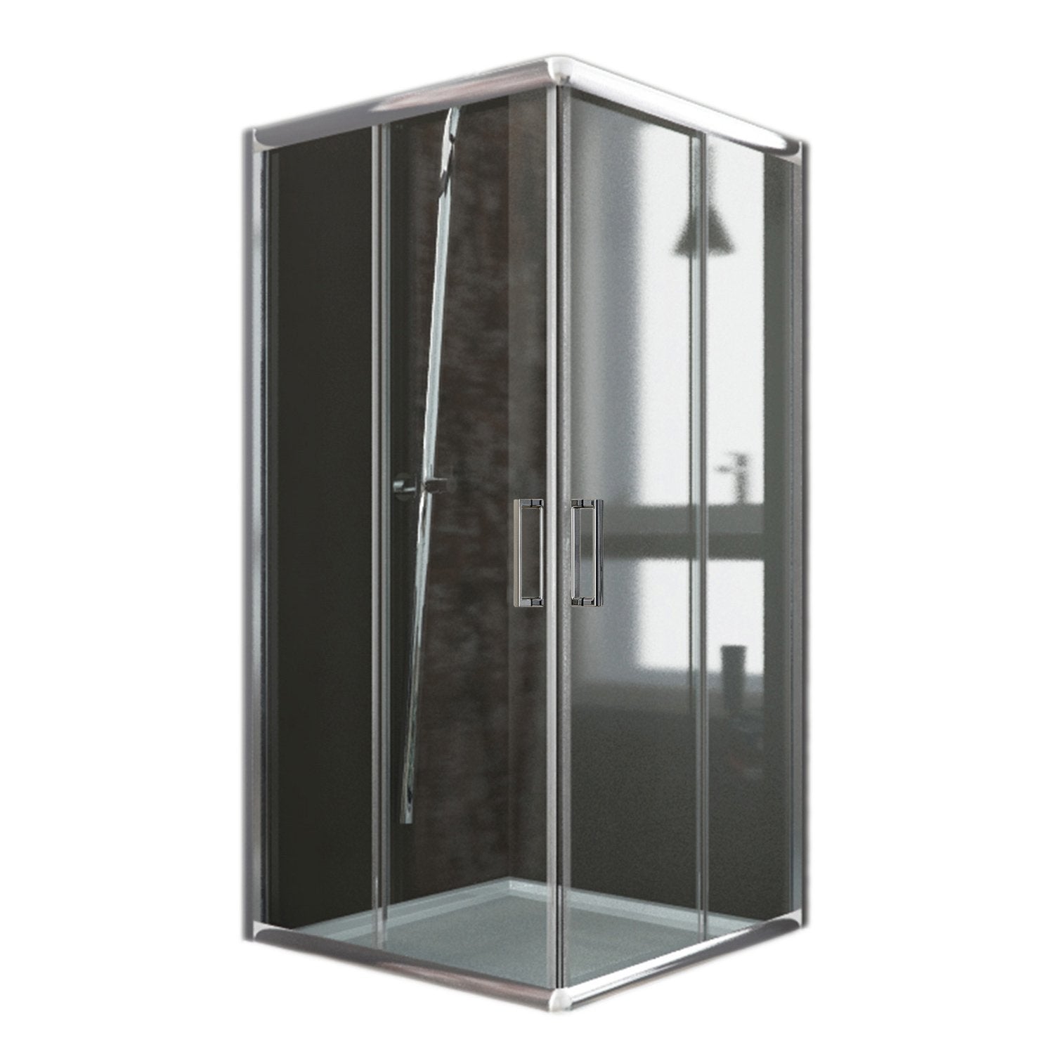 Box Doccia Quadrato 70x70 H185 Trasparente 6mm mod. Alabama
