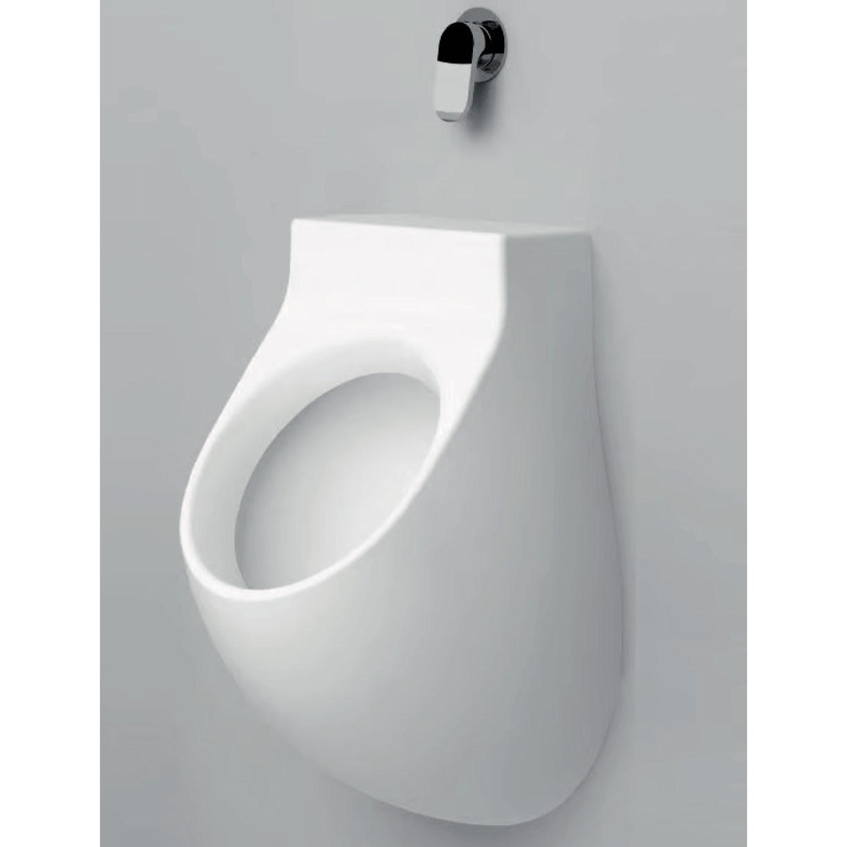 Orinatoio Sospeso Con Scarico a Parete Azzurra Ceramica "Nuvola" Bianco Lucido