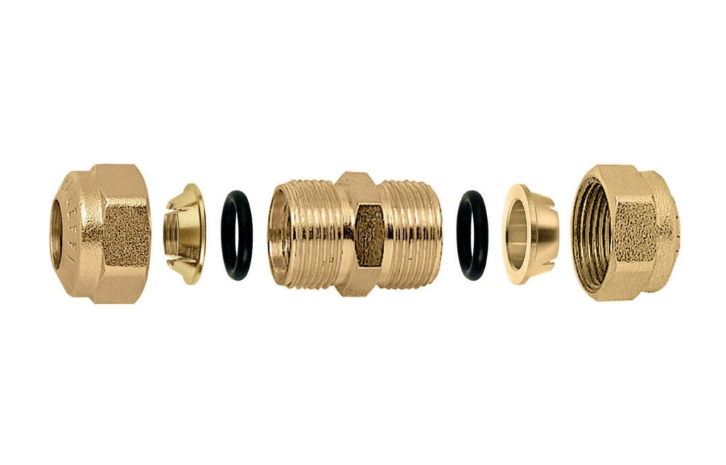 RACCORDO O-RING A MANICOTTO PER TUBO RAME- Diam. 16- CALEF- pezzi 1