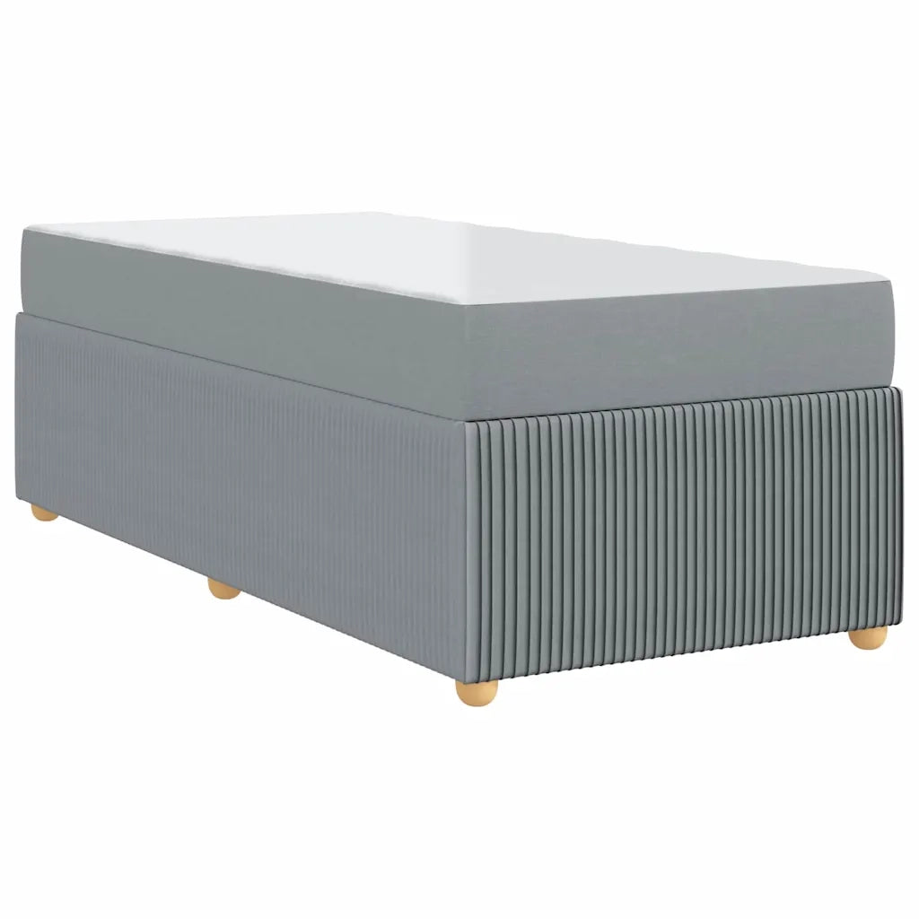 Struttura del letto Grigio chiaro 90 x 200 cm Tessuto 3398340