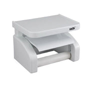 Trade Shop - Porta Rotolo Carta Igienica Portarotolo A Ventosa Bianco Accessori Bagno 59544 -