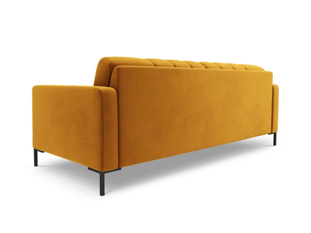 Cosmopolitan Design - Divano "Bali" 3 posti in velluto giallo 