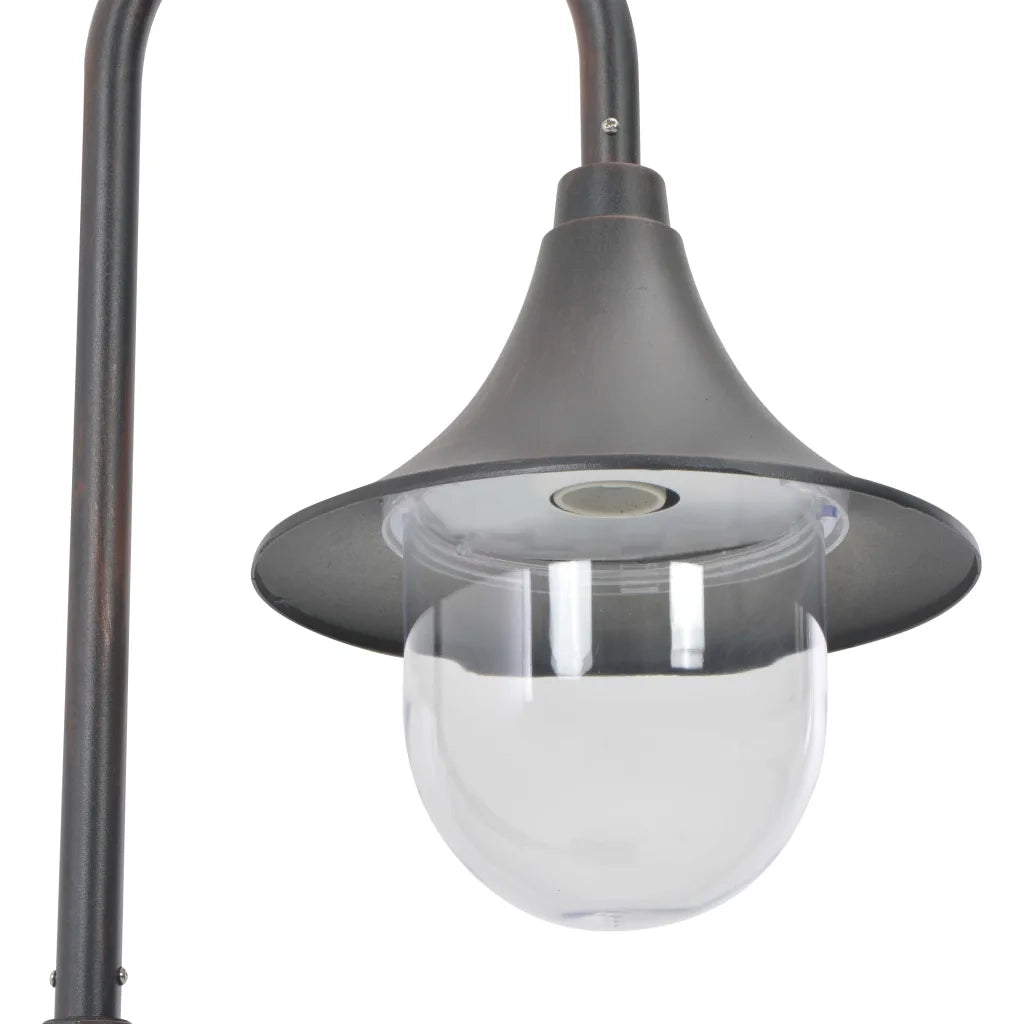 Lampione da Giardino E27 120 cm in Alluminio Bronzo 44211