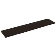 Piano Tavolo Marrone 220x50x(2-4) cm Rovere Massello Trattatocod mxl 96867