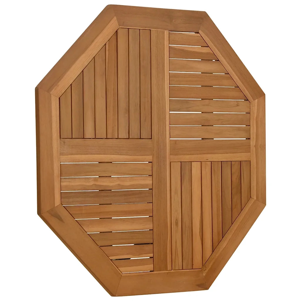 Piano per Tavolo | Superficie Tavolo | Piano Scrivania 90x90x2,5 cm Ottagonale Legno Massello di Teak